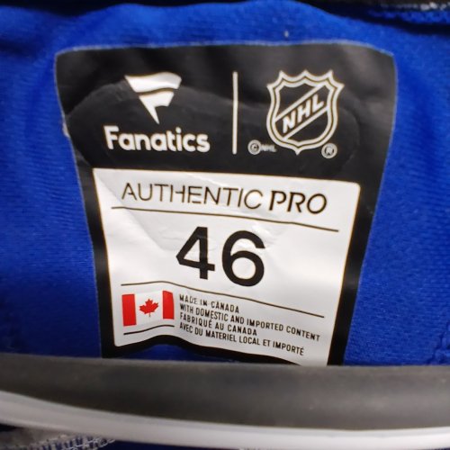 FANATICS NHL VANCOUVER CANUCKS AUTHENTIC PRO HOCKEY JERSEY - SMALL - CONOR GARLAND, #8 BLUE / GREEN / WHITE image 5