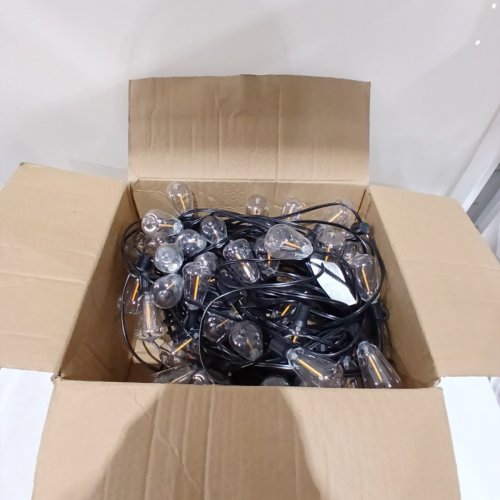 OHLUX LED SHATTERPROOF WEATHER RESISTANT DIMMABLE OUTDOOR STRING LIGHTS - 120V - 50W - 2200K -180FT (MODEL:‎GLS-20J2P-E17-ST38-94) image 3