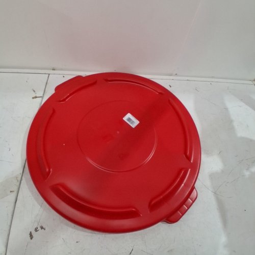 RUBBERMAID BRUTE HEAVY DUTY ROUND TRASH CAN CONTAINER LID FOR 32 GAL BINS - RED (MODEL: 1893163) image 3