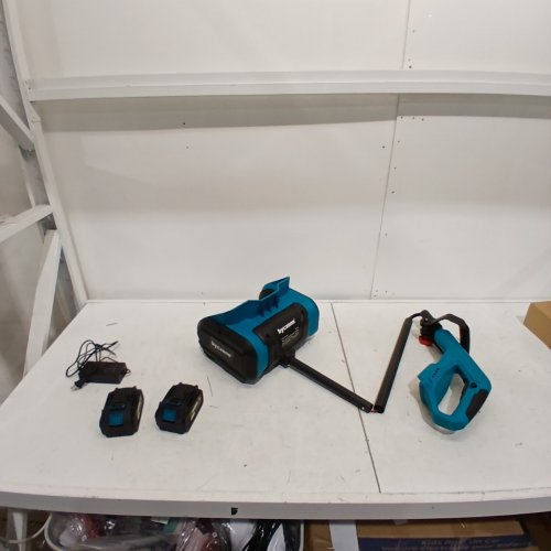 BYCZONE ELECTRIC CORDLESS SNOW BLOWER- 26FT THROW DISTANCE WITH 2 BATTERIES - 10" - BLUE image 3