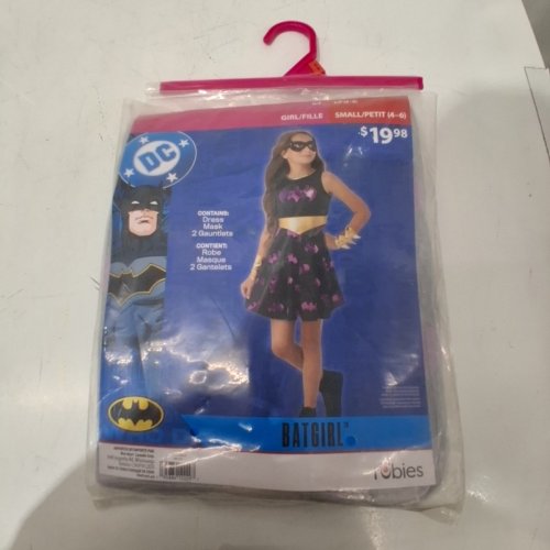 4PC RUBIES BATGIRL COSTUME - SMALL (4-6) - BLACK / PURPLE / GOLD (STYLE: 1001753) image 2