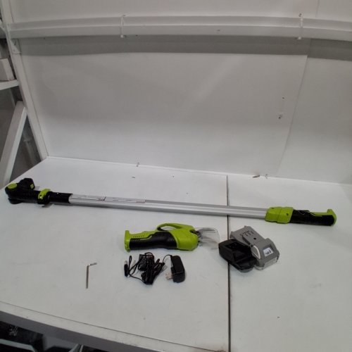 SUN JOE CORDLESS TELESCOPING POLE PRUNER WITH BATTERY- 24 V - 4FT-5.83FT GREEN/BLACK (MODEL: 24V-LRPL2-LTE-SJG) image 3