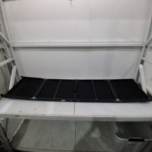 FOLDABLE METAL DOG RAMP PET STAIR FOR CARS/TRUCKS WITH NON-SLIP CARPET SURFACE - 71"X20" - BLACK image 3