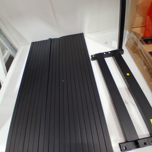 EAVESINCE METAL BED FRAME NO BOX SPRING NEEDED - QUEEN - BLACK (MODEL: EE18-4Q QUEEN) image 4