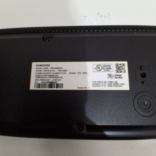 2PC SAMSUNG 7 SPEAKERS SOUND BAR WITH SUBWOOFER - 3.1CH - 430W - BLACK (MODEL: HW-A6050 / PS-WD75T) image 2