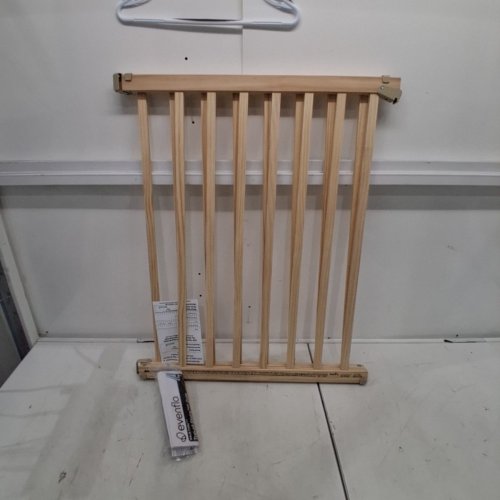 EVENFLO WALK-THRU TOP OF STAIRS EXTRA WIDE BABY & PET GATE - 32" X 30" - 48" - NATURAL WOOD BROWN (MODEL: 1050500 1050) image 2