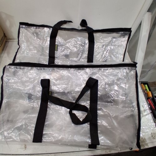 2PK BALEINE STORAGE BAGS - 25" X 15" - CLEAR image 2