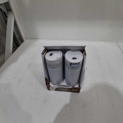 2PK KAMBUKKA WATER BOTTLE MUGS - 17OZ - WHITE/BROWN (MODEL: 2606617) image 2