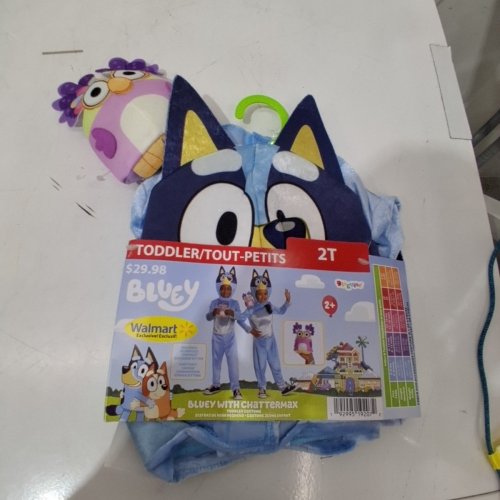 3PC TODDLER'S DISGUISE BLUEY WITH CHATTERMAX COSTUME - 2T - MULTICOLOURED image 2