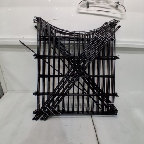 CLEASO 15-PANEL NO DIG DECORATIVE GARDEN DOG FENCE - 32" X 35.4FT - BLACK image 3