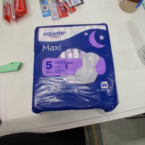 36PK EQUATE MAXI OVERNIGHT PADS - EXTRA HEAVY SIZE 5 image 2