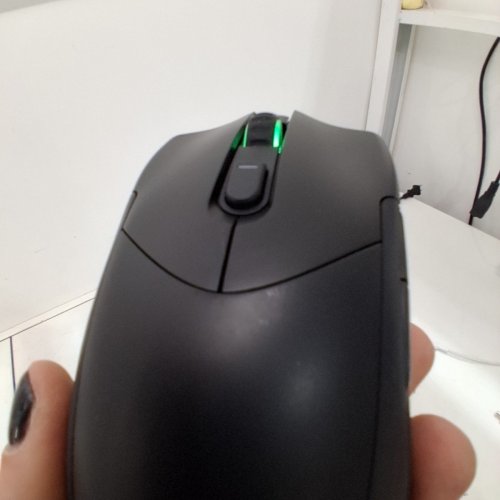 ONN. WIRELESS RECHARGEABLE GAMING MOUSE WITH LIGHTS - 24GHZ - BLACK image 3