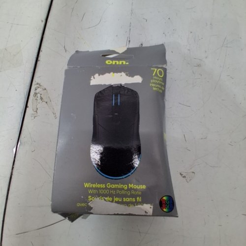 ONN. WIRELESS RECHARGEABLE GAMING MOUSE WITH LIGHTS - 24GHZ - BLACK image 4