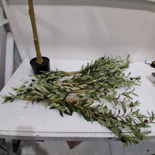 REALEAD ARTIFICIAL DECORATIVE OLIVE TREE - 6FT - GREEN image 3
