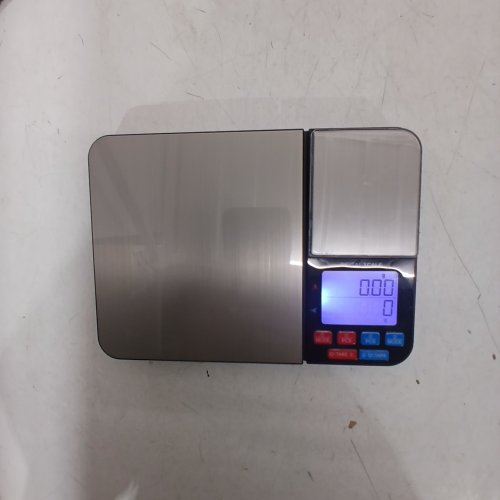 DIGITAL MULTIFUNCTIONAL ELECTRONIC KITCHEN SCALE - 10 KG / 1 G; 500 G / 0.01 G - SILVER image 2