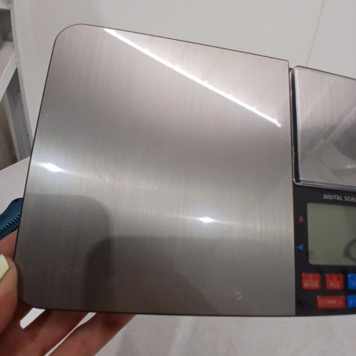 DIGITAL MULTIFUNCTIONAL ELECTRONIC KITCHEN SCALE - 10 KG / 1 G; 500 G / 0.01 G - SILVER image 5