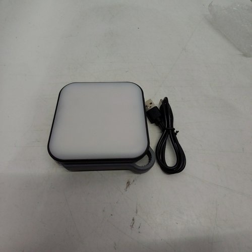 QUNTIS PORTABLE WATERPROOF SOLAR RECHARGEABLE CAMPING LIGHT - 3.1" - BLACK image 3