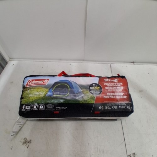 COLEMAN CAMPING TENT DARKROOM SKYDOME TENT - 4-PERSON - BLUE image 14