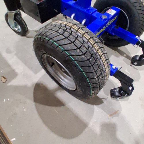 GOODYEAR ELECTRIC TRAILER DOLLY - 3600LBS MAX TRAILER WEIGHT, 600LB MAX TONGUE WEIGHT - DC 24V 800W 7AH W/HEAVY DUTY COMMERCIAL 2" BALL HITCH MOUNT - BLUE image 3