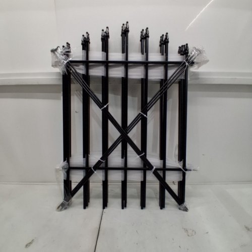 11PC THEALYN METAL GARDEN FENCE SET - 32" X 24" - BLACK (MODEL: GXFG-2432-5PBK) image 3
