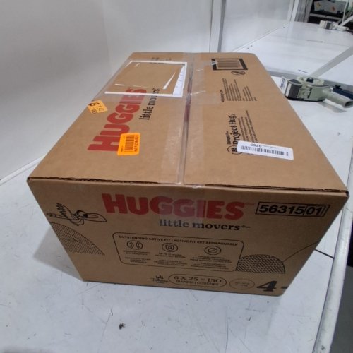150PK HUGGIES LITTLE MOVERS DIAPERS - SIZE 4 - WHITE (TOTAL 150) image 2