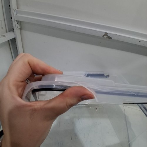 2PK STERILITE GASKET STORAGE BOX - 80 QT/76 L EACH- CLEAR WITH BLACK LATCHES (STYLE: 3938LAB90) image 3