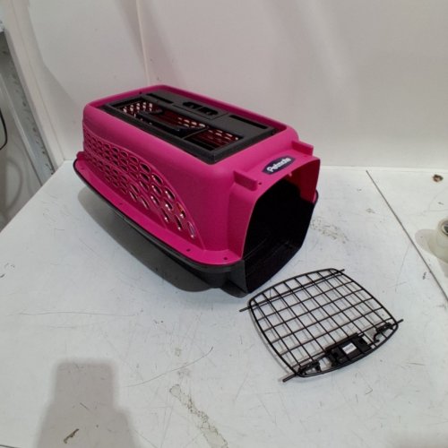 PETMATE TWO DOOR PET KENNEL FOR PETS UP TO 15 POUNDS - 19" X 13" X 10" - PINK/BLACK (MODEL: K112) image 2