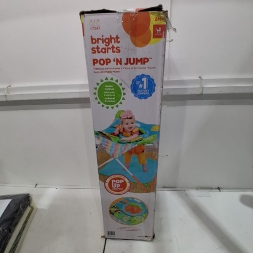 BRIGHT STARTS BY INGENUITY INFANT SUMMER POP N JUMP WITH CANOPY - 6 - 12 MONTHS - MULTICOLOR (MODEL: 17247-ES) image 6