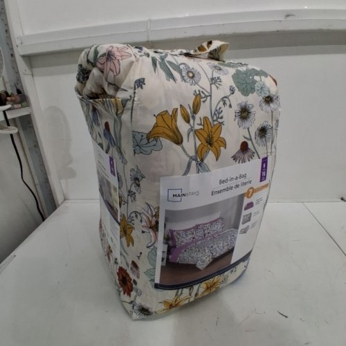 7PC MAINSTAYS FLORAL BED-IN-A-BAG BEDDING SET - KING - MULTICOLOUR (MODEL: MS8502263422-20) image 2