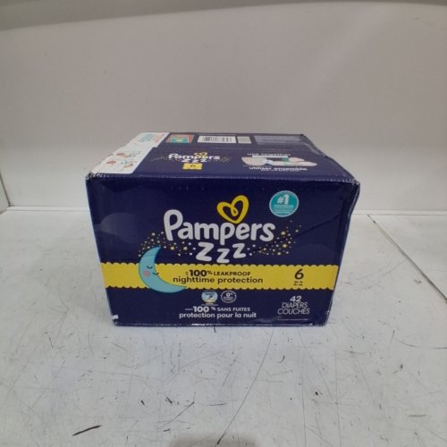 42PK PAMPERS SWADDLERS OVERNIGHTS DISPOSABLE DIAPERS - SIZE 6 image 2