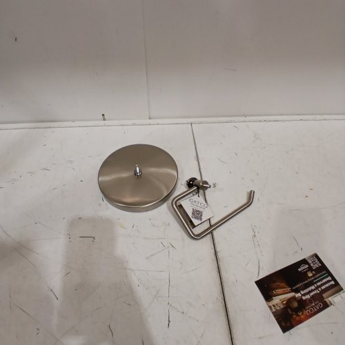 GATCO STANDING TISSUE HOLDER SATIN NICKEL 23" (MODEL#1435SN) image 2