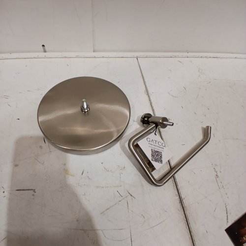 GATCO STANDING TISSUE HOLDER SATIN NICKEL 23" (MODEL#1435SN) image 3