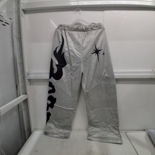 MEN'S GRAPHIC PRINT BAGGY JOGGER PANTS - EXTRA LARGE - GREY/BLACK image 2
