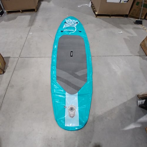 MARCELLO INFLATABLE STAND UP PADDLE BOARD AND ACCESSORY KIT - 10.5"X33" - TURQUOISE MANTA image 2