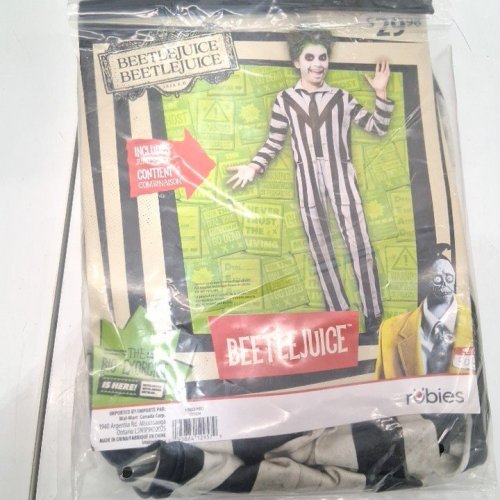 BOYS RUBIES BEETLEJUICE COSTUME - MEDIUM (8-10) - WHITE/BLACK (STYLE: 1001534) image 4