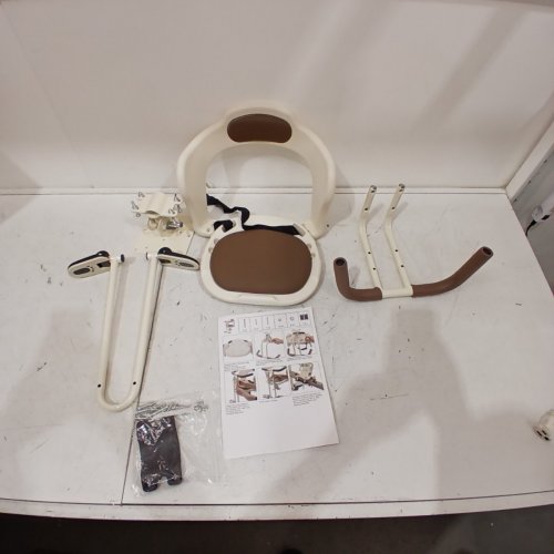 KIDS FRONT-MOUNT BICYCLE SEAT - OFF WHITE / BROWN image 3