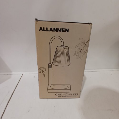 ALLANMEN DIMMABLE ADJUSTABLE HEIGHT CANDLE WARMER LAMP - AMBER / WOOD image 4