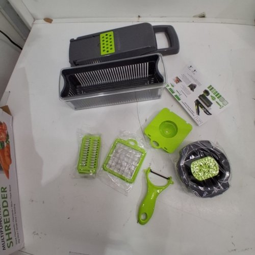 INBODI MULTIFUNCTION VEGETABLE CHOPPER - GREY/ GREEN (MODEL: KC-CHOP-15IN1) image 3