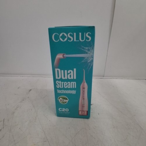 COSLUS ORAL WATER IRRIGATOR WITH VARIOUS TIPS - 300ML TANK - PINK (MODEL: C20) image 6