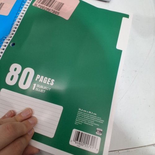 6 HILROY SPIRAL LINED MARGIN NOTEBOOKS - 80 PAGES EACH - 8.5" X 11" - ASSORTED COLOURS image 4
