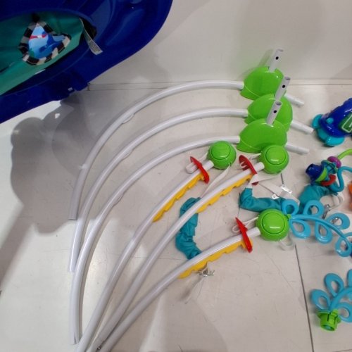 BABY EINSTEIN NEPTUNE'S OCEAN DISCOVERY JUMPER WITH ADJUSTABLE HEIGHT - 15+ MULTI-SENSORY TOYS/ACTIVITIES - 4 LANGUAGES - MULTI-COLOUR (MODEL: 10455) image 4