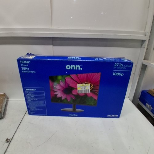 ONN. 27" FHD (1920 X 1080P) LED BACKLIT COMPUTER MONITOR - BLACK (MODEL: ONA21HO001C) image 7