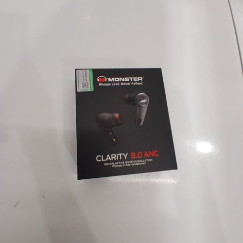 MONSTER CLARITY 8.0 ANC WIRELESS BLUETOOTH EARBUDS - IN EAR HEADPHONES WITH 50H PLAY TIME, HYBRID ACTIVE NOISE CANCELLING, 42DB DEEP BASS, 6 MICS, WIRELESS CHARGING CASE - BLUE (MODEL: MH22002) image 7