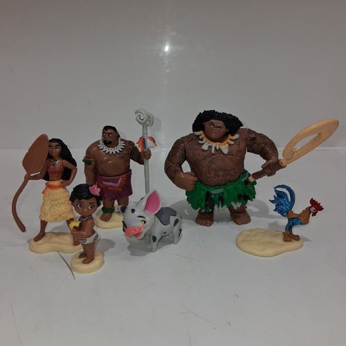 6PC MOANA CHARACTER FIGURES - ASSORTED COLOURS image 4