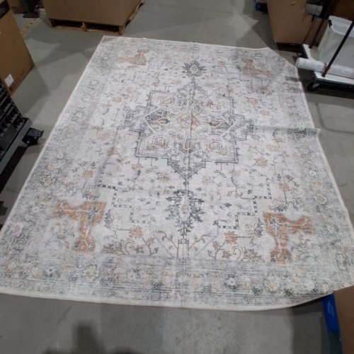 VINTAGE-STYLE INDOOR AREA RUG - 8FT X 10FT - MULTI-COL.OR image 2
