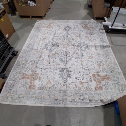 VINTAGE-STYLE INDOOR AREA RUG - 8FT X 10FT - MULTI-COL.OR image 3