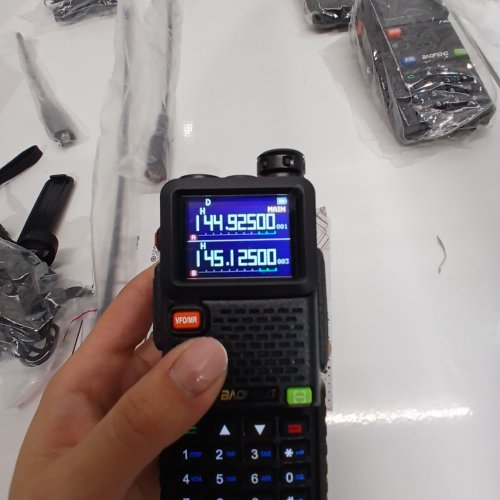 2PK BAOFENG UPGRADED TWO-WAY AMATEUR RADIO WALKIE TALKIES WITH RECHARGEABLE BATTERIES - - BLACK (MODEL: UV-5RH) image 2