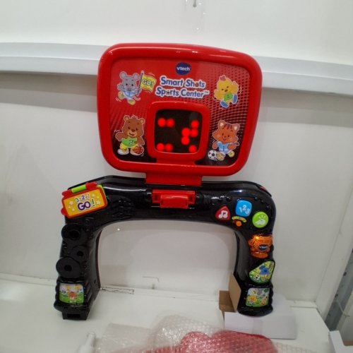 VTECH SMART SHOTS SPORTS CENTER, 2 - IN - 1 KIDS BASKETBALL HOOP AND SOCCER NET - RED/BLACK image 2