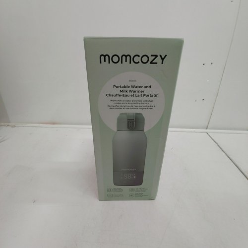 MOMCOZY PORTABLE BEVERAGE WARMER WITH DUAL HEATING MODES FOR BREAST MILK & WATER - 17OZ CAPACITY - PALE GREEN (MODEL: MW05) image 2