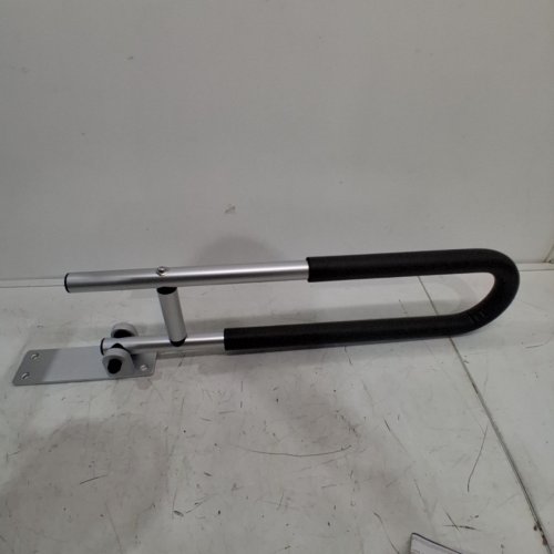 FLIP-UP ANTI-FALL BATHROOM TOILET GRAB BAR HANDRAIL - 23.6" - BLACK/SILVER image 3
